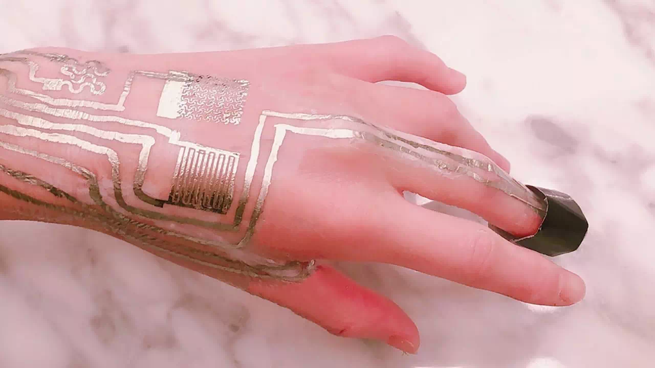 sensors on human skin