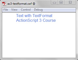 Text with TextFormat