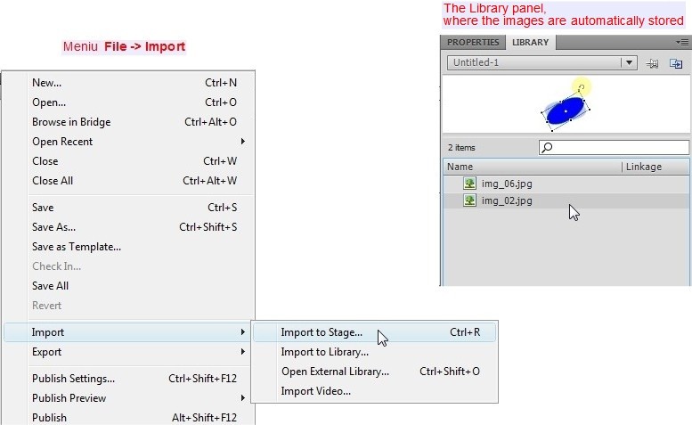 Importing image