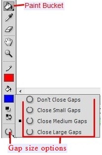 Gap size options