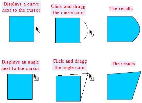 Reshaping with Selection tool