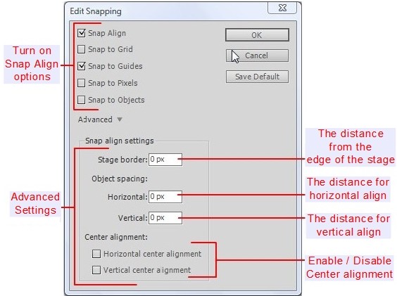 Configure Snap Align