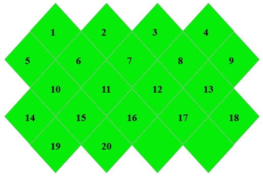 PHP Map - Rhombs